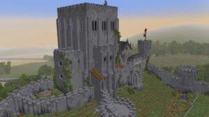 Here's a neat Minecraft model restoring a ruined castle to its former glory