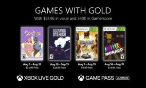 Games with Gold for August 2022 Revealed