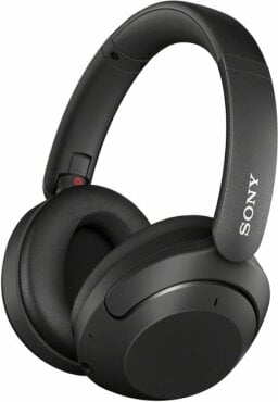 Sony wireless headphones on white background