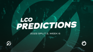 Who will gain an edge in the tight battle for second place? — LCO Split 2 Predictions: Week 6 Day 1