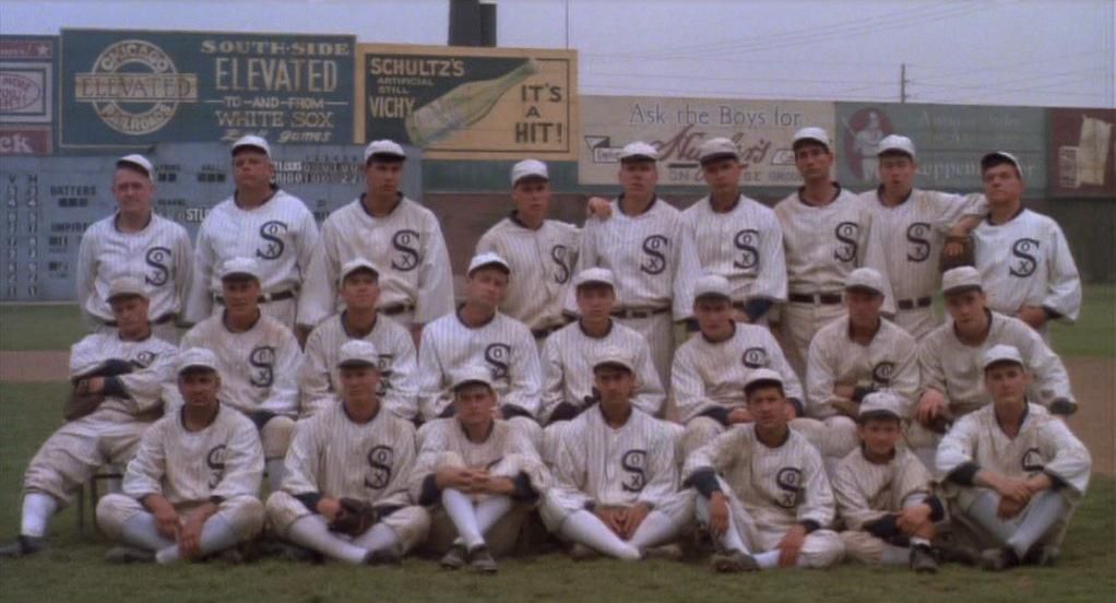 The White Sox take a team photo in Eight Men Out.