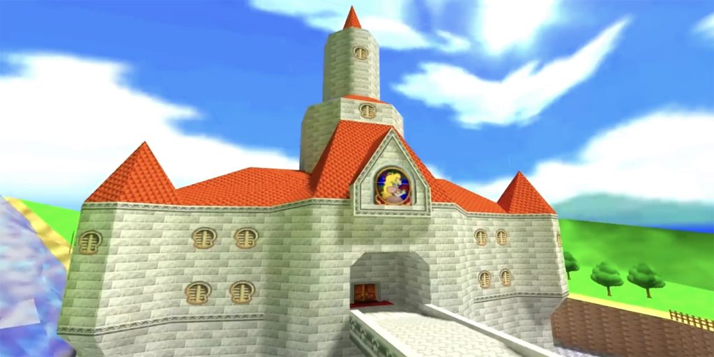 Princess Peach's Castle In Super Mario 64