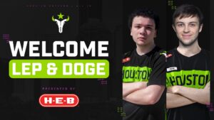 Houston Outlaws Sign Tank Doge and Main Support LEP