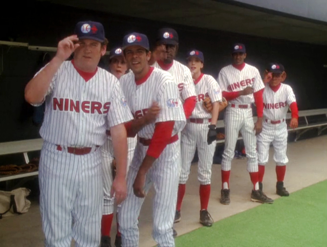 The crew in Deep Space Nine wear baseball uniforms.