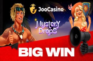 Lucky player catches the MEGA on Mystery Drops at Joo Casino