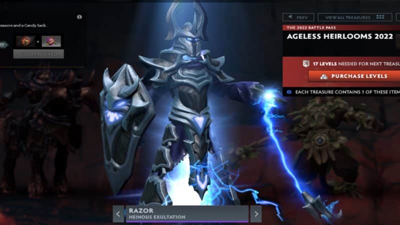 Razor is protected with metallic armor