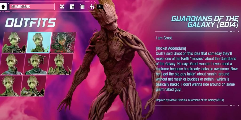 Marvel's Guardians of the Galaxy Groot Guardians of the Galaxy Movie Outfit