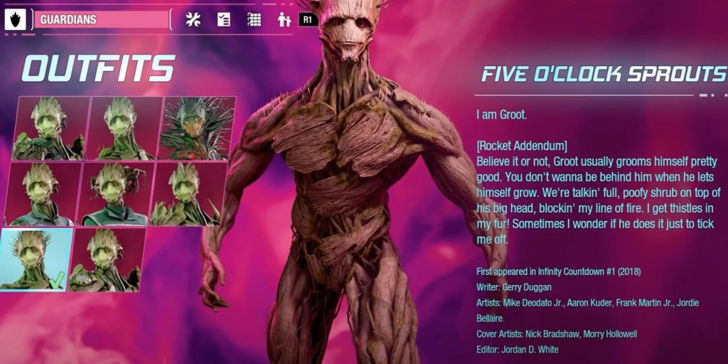 Marvel's Guardians of the Galaxy Groot Five O'Clock Sprouts Outfit