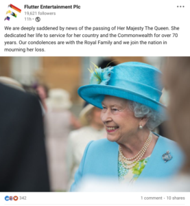 UK Gambling Industry Reacts as Queen Elizabeth II Dies After 70-Year Reign