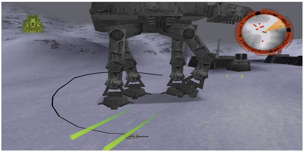 گیم پلی بازی Star Wars Rogue Squadron Snow Level