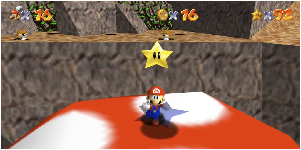 انیمیشن Super Mario 64 Star Aquire