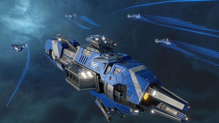 Sins Solar Empire 2 sequel blue ships missiles