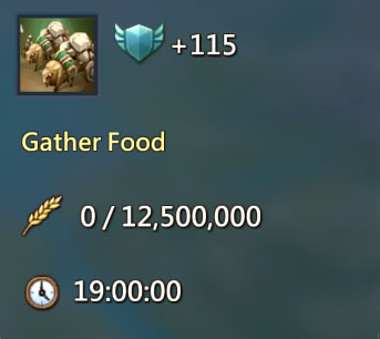 Gather Food 115 Points