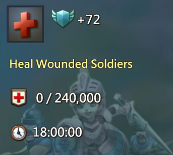 Heal Wounded Soldiers 72 Points