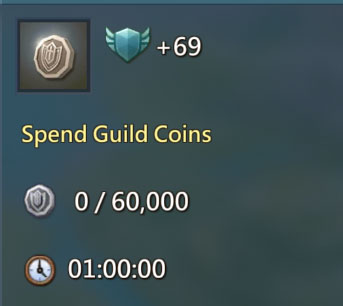 Spend Guild Coins 69 Points