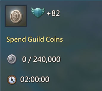 Spend Guild Coins 82 Points