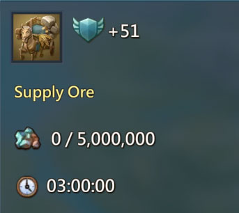 Supply 5m Ore 51 Points