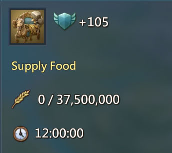 Supply Food 105 Points