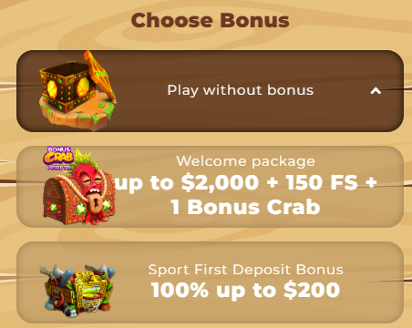 Choose no bonus