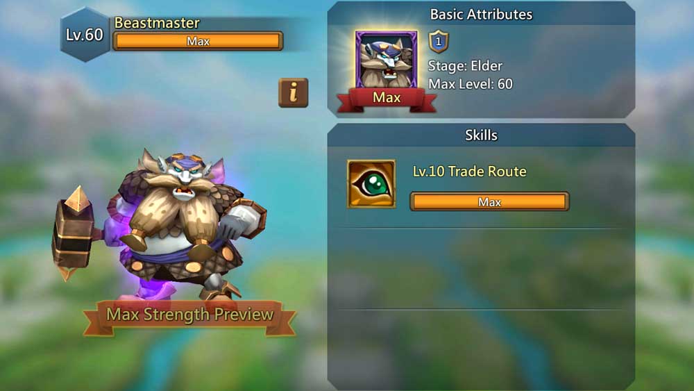 Beastmaster Familiars in Lords Mobile