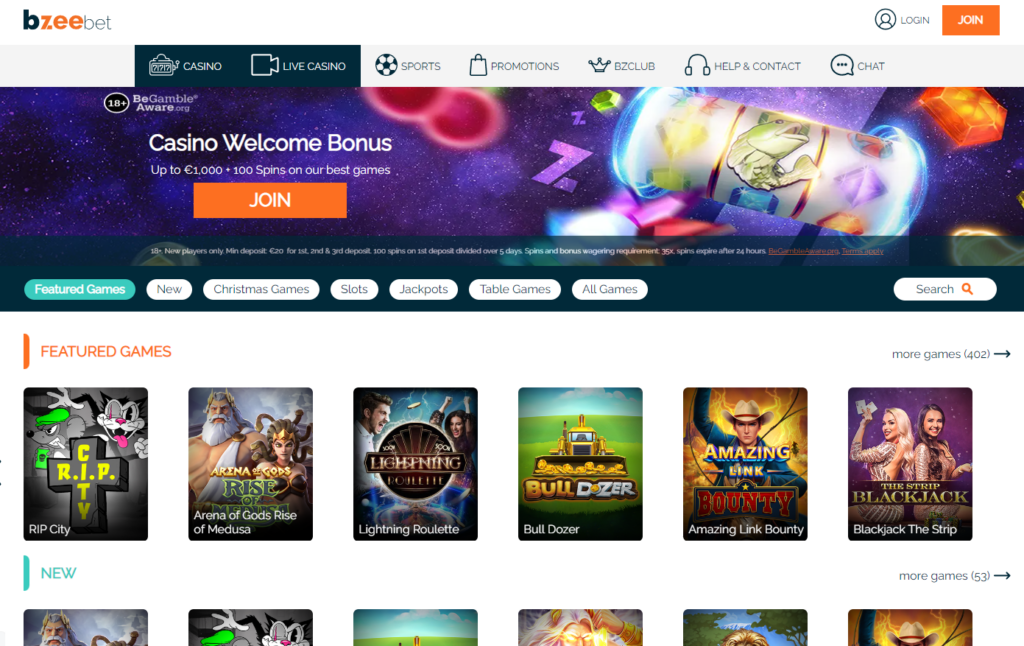 Bzeebet launched in January 2023 – Newest casino of the year!