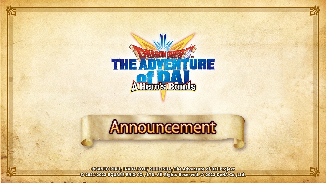 'Dragon Quest the Adventure of Dai: A Hero's Bonds' Shutting Down This April
