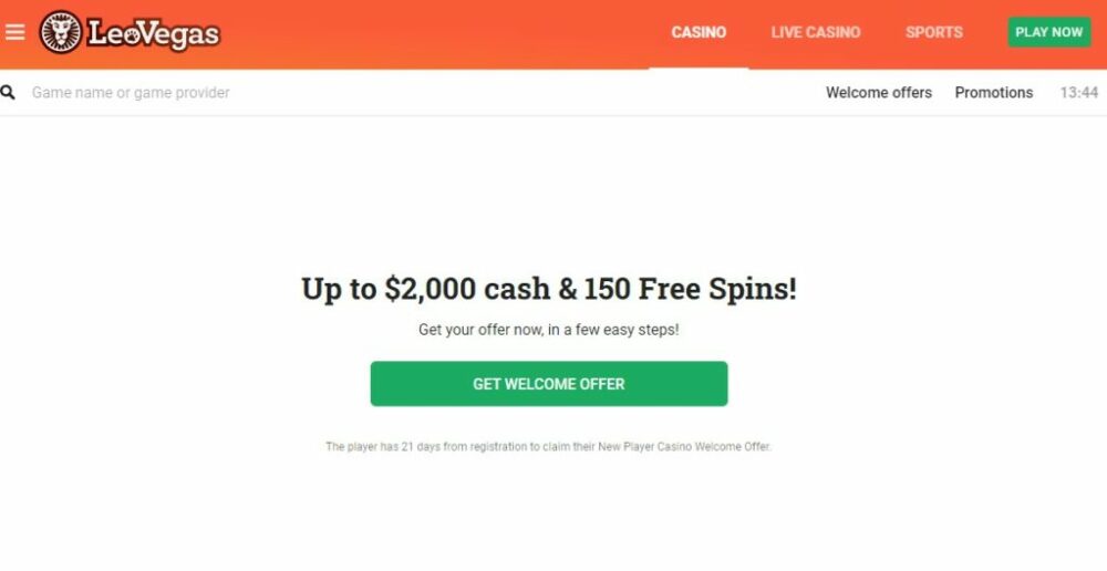 LeoVegas is ramping up the welcome bonus for players in New Zealand