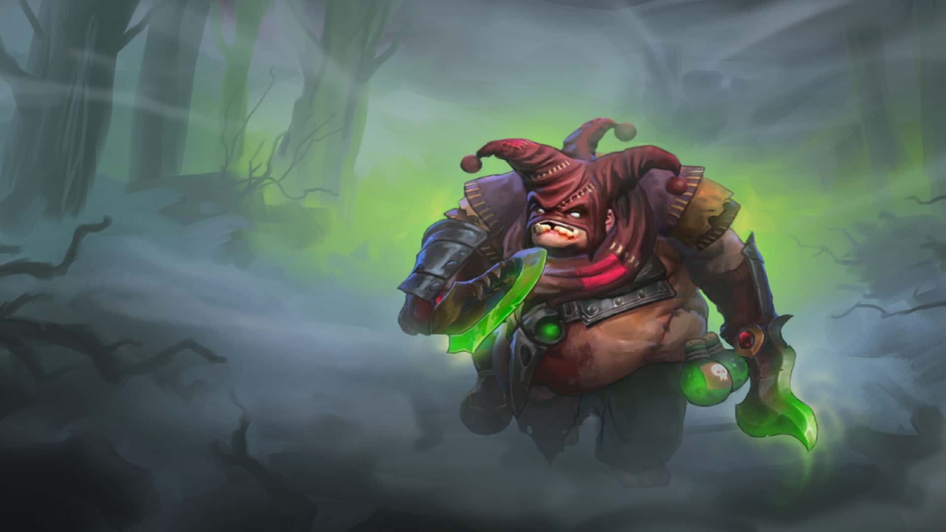 Pudge roams the map for easy kills using Meat Hook