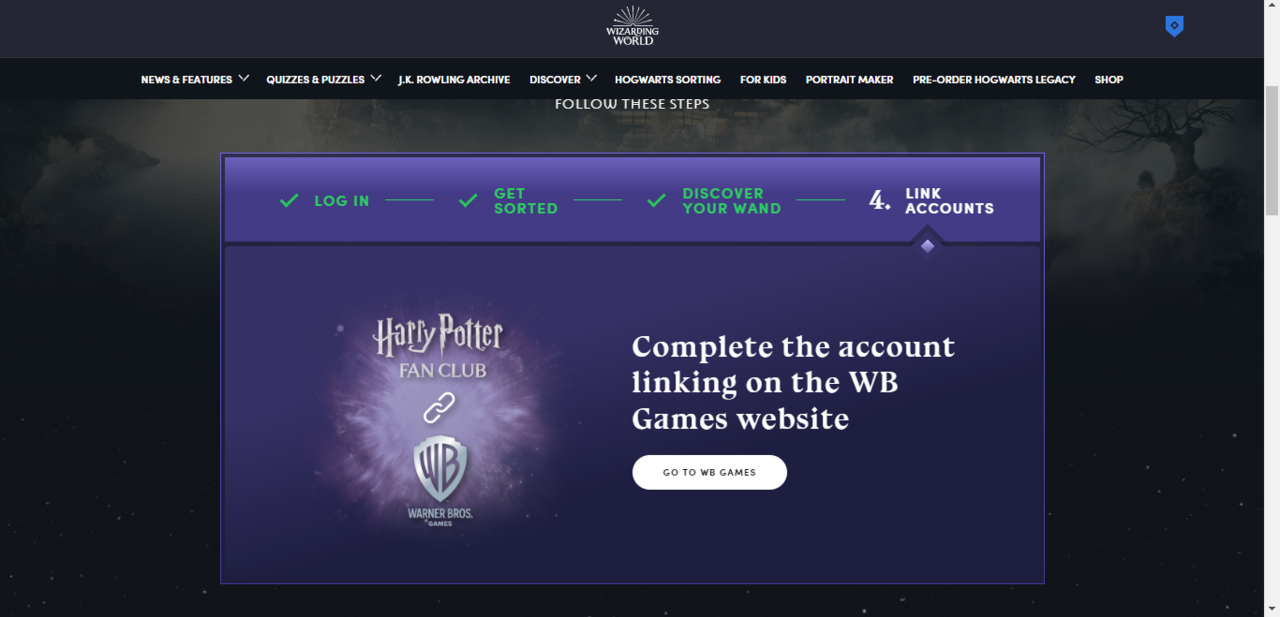 Hogwarts Legacy: Get Free Cosmetics By Linking Your WB Games Account To Harry Potter Fan Club