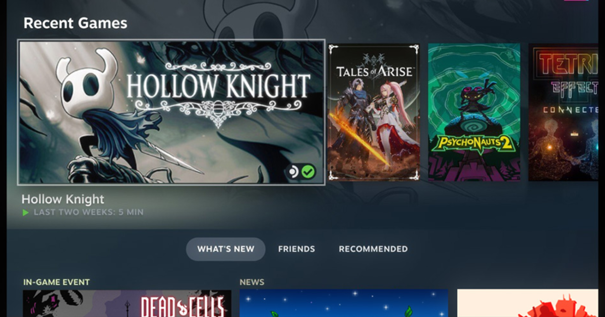 Steam Big Picture's Steam-Deck-inspired UI overhaul finally gets its full release