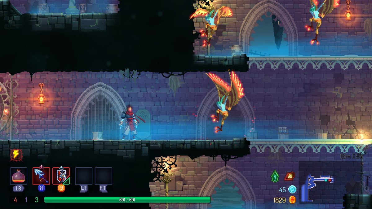 Dead Cells Return To Castlevania Dlc How To Use The Whip Sword Harpies