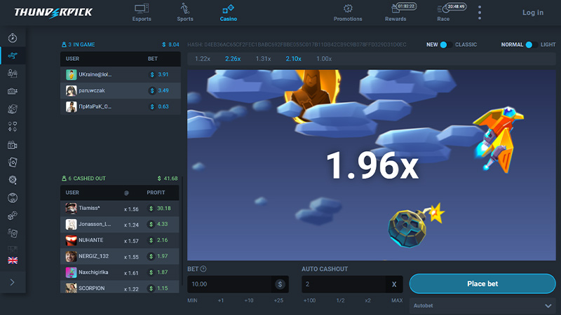 Thunderpick revamped it's crypto crash game - improving design and increasing the prize pool tenfold.