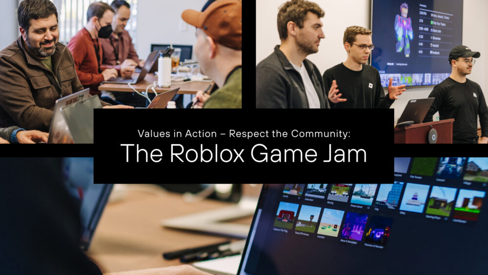 Values in Action – Respect the Community: The Roblox Game Jam