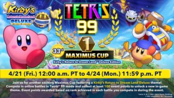 Tetris 99 33rd Maximus Cup announces with Kirby’s Return to Dream Land Deluxe theme