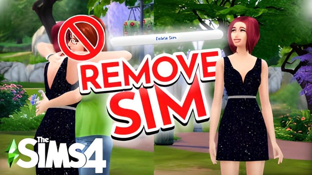 วิธีลบซิมใน Sims 4