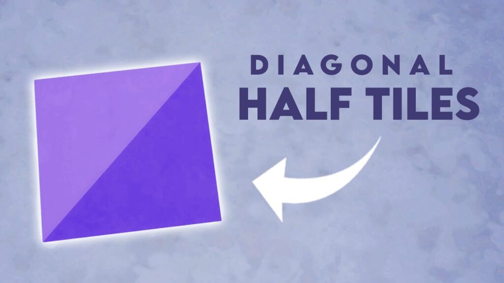 วิธีสร้าง Half Tiles ใน Sims 4