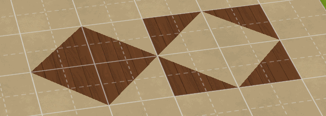วิธีสร้าง Half Tiles ใน Sims 4