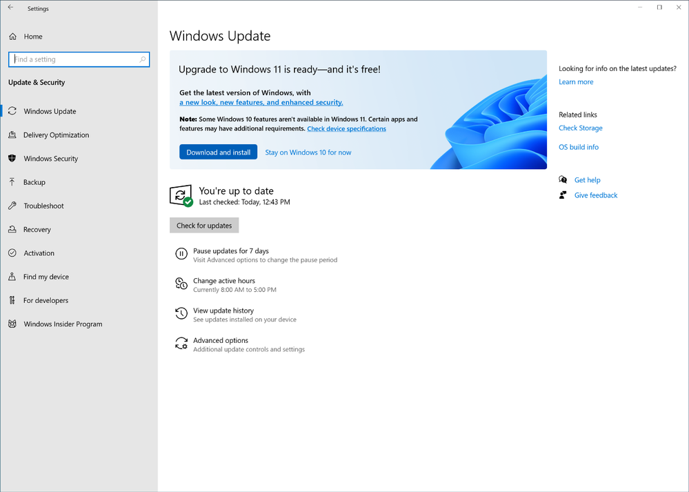 Windows 11 choice screen from Microsoft Windows 10