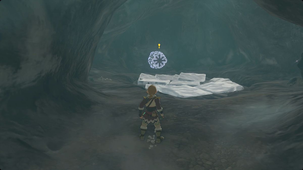 The Legend of Zelda: Tears of the Kingdom an Ice Like creating ice blocks in Kopeeki Drifts Cave
