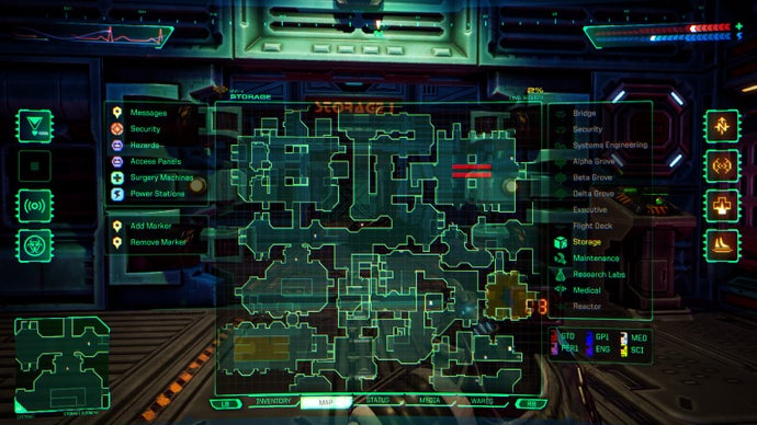 System Shock map