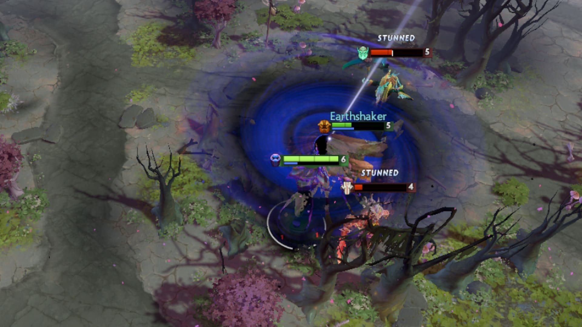 Enigma uses Black Hole to disable multiple enemies