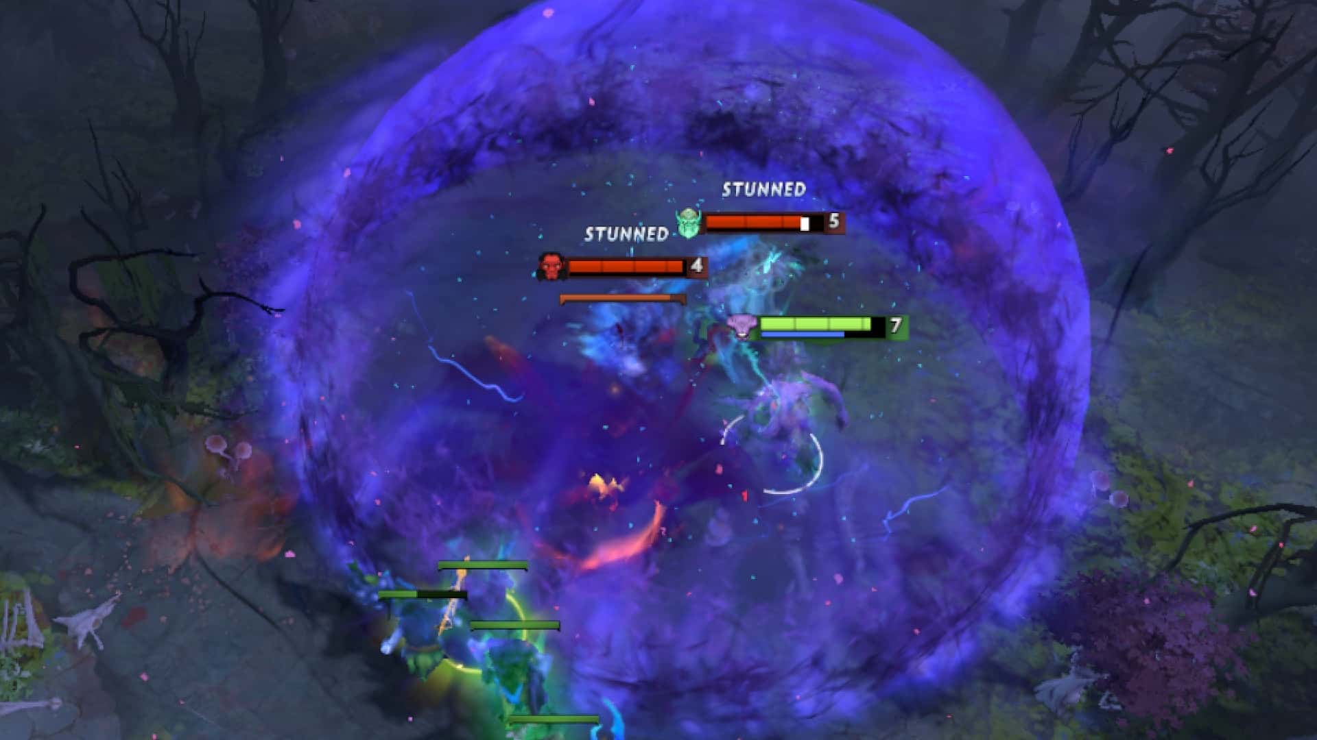 Faceless Void casts Chronosphere to disable the enemy team
