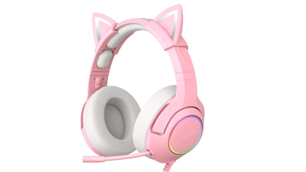 PHNIXGAM Pink Gaming Headset