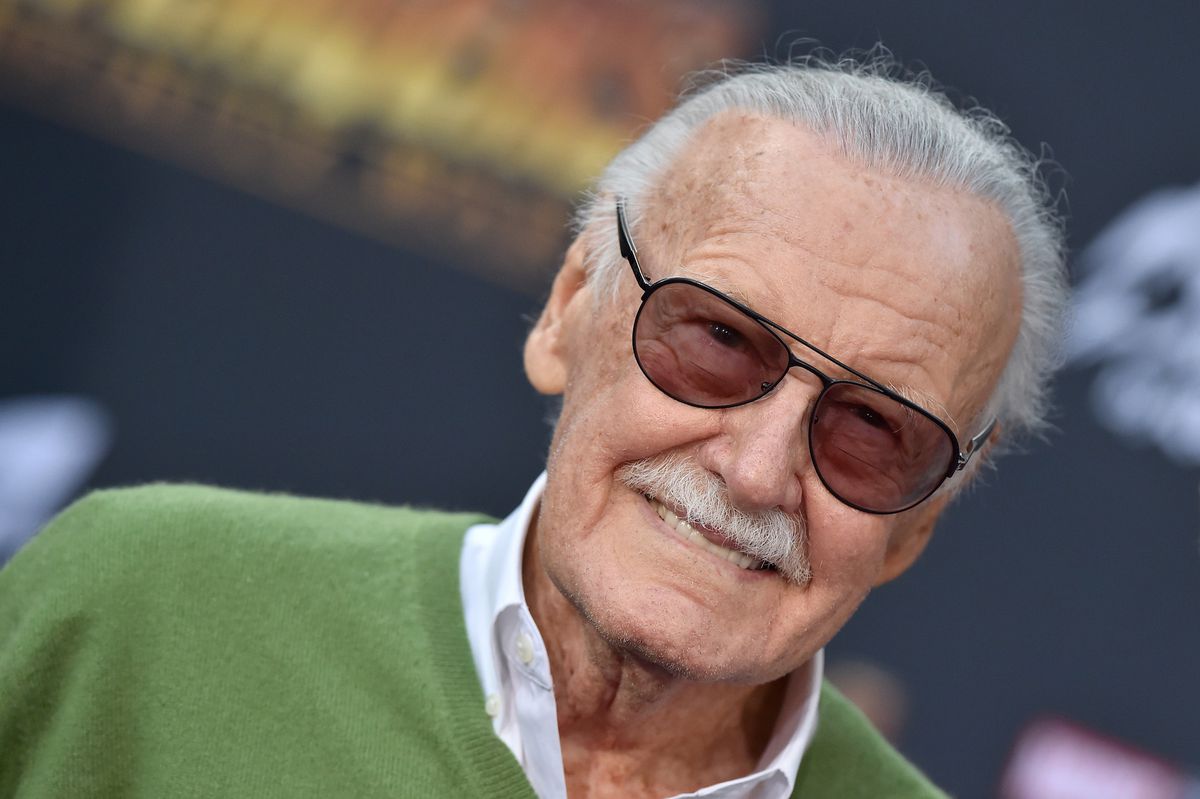 Stan Lee attends the premiere of Disney and Marvel’s ‘Avengers: Infinity War’ on April 23, 2018 in Hollywood, California