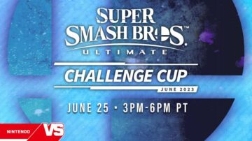 مسابقات Super Smash Bros. Ultimate Challenge Cup ژوئن 2023 امروز، 25 ژوئن، از ساعت 3 بعد از ظهر تا 6 بعد از ظهر به وقت محلی آغاز می شود، برای شانس دریافت دو بلیط Nintendo Live 2023 در سیاتل رقابت می کنند.