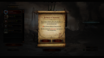 Diablo 3's Rebirth feature could return in Diablo 4