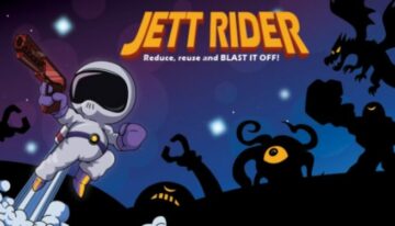 Jett Rider, arcade shooter with action, exploration, and RPG elements, heading to Switch