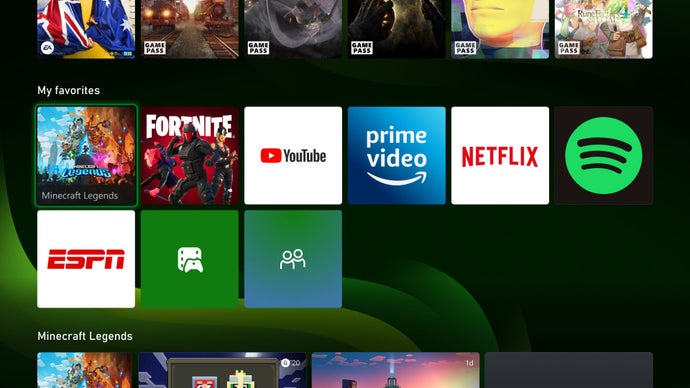 Another little look at Xbox's new Home dashboard