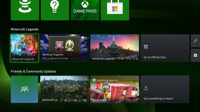 A look at Xbox's new Home dashboard