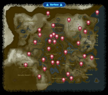 All Gloom Spawn locations in Tears of the Kingdom